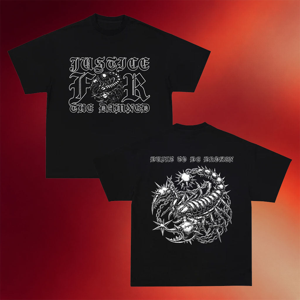 Justice For The Damned Merch 2026 Scorpion T-Shirt JFTD Shirts Gift Ideas For Husband