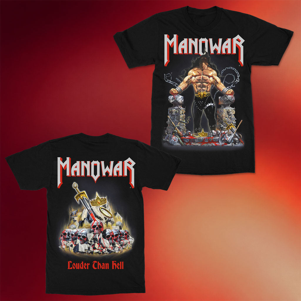 Manowar Merch Louder Than Hell T-Shirt Manowar Band Shirt Gifts For Brother