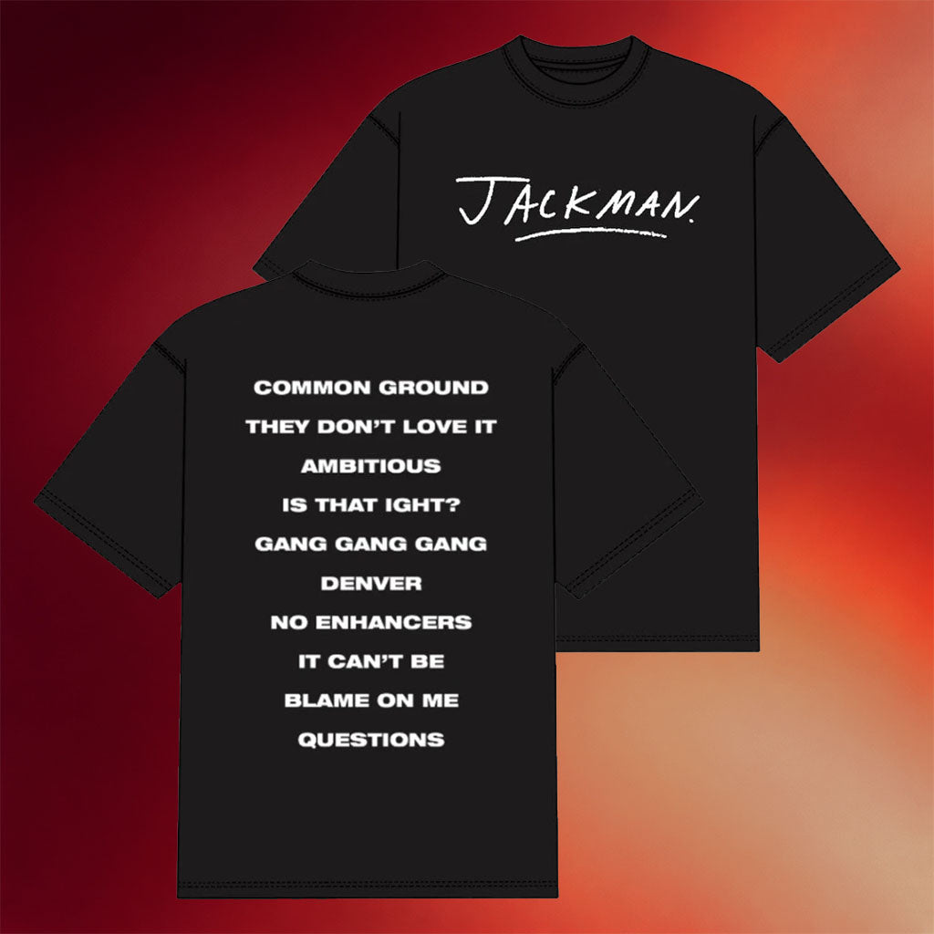 Jack Harlow Merch 2026 Jackman Tracklist T-Shirt Cool Gifts For Music Lovers