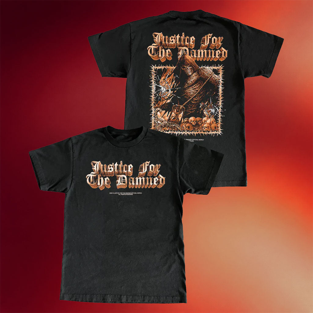 Justice For The Damned Merch 2026 Grim Reaper T-Shirt Cool Gifts For Music Lovers