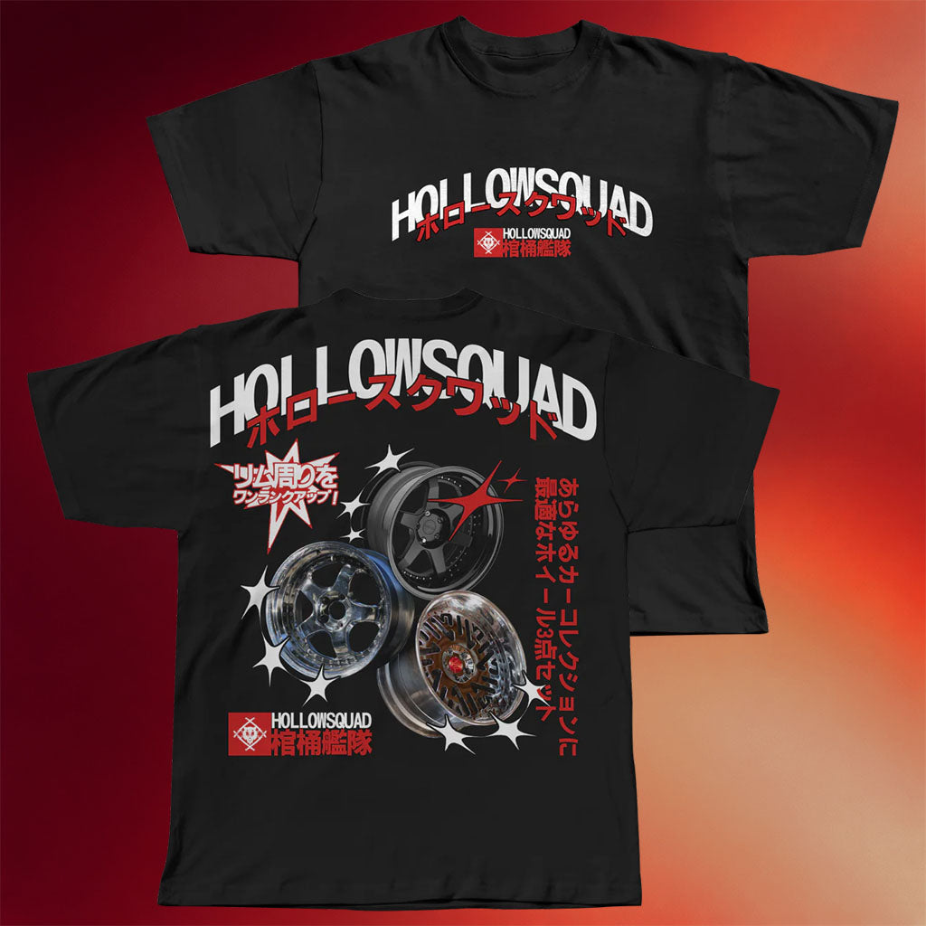 Hollow Squad Merch 2026 3 Piece T-Shirt Black Automotive Themed Shirt Gifts For Father_s