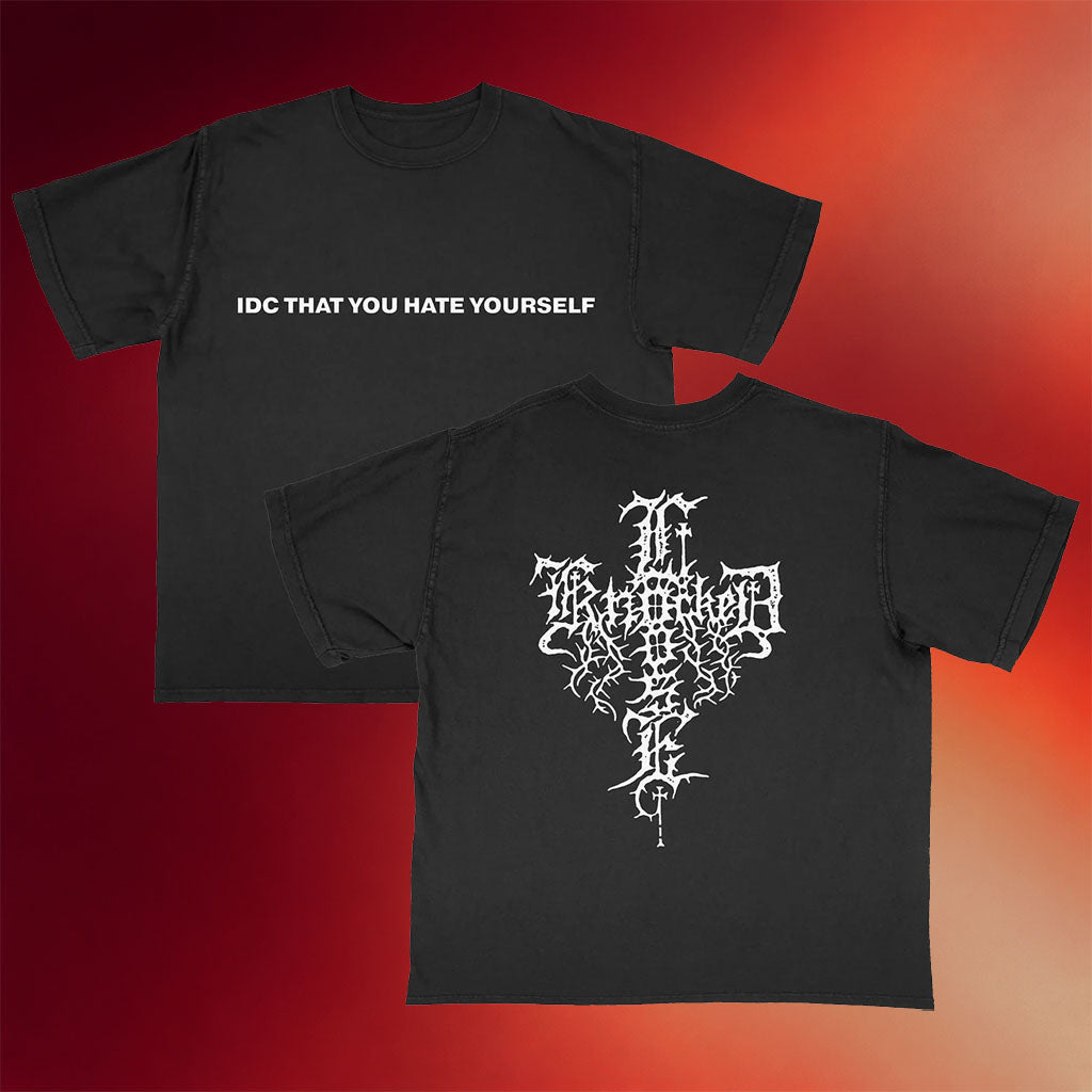 Knocked Loose Merch IDC That You Hate Yourself Black T-Shirt Best Gifts For Music Lovers
