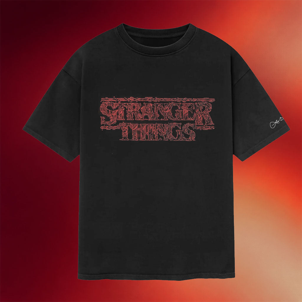 Netflix Merch Stranger Things X Louis De Guzman T-Shirt Gifts For Fans