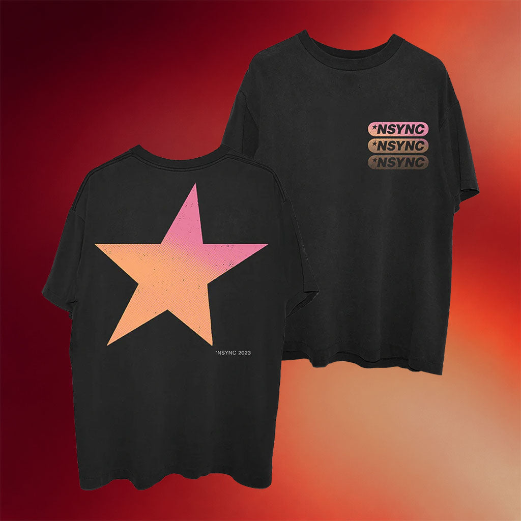 NSYNC Merch Logo Star T-Shirt NSYNC Band Shirt Gifts For Pop Music Lovers