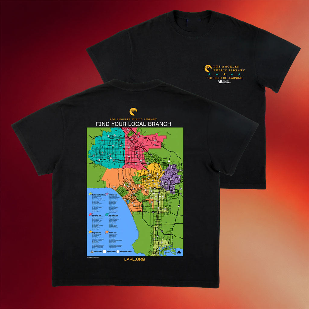 Online Ceramics Merch Local Library Black T-Shirt Find Your Local Branch Shirt Gifts