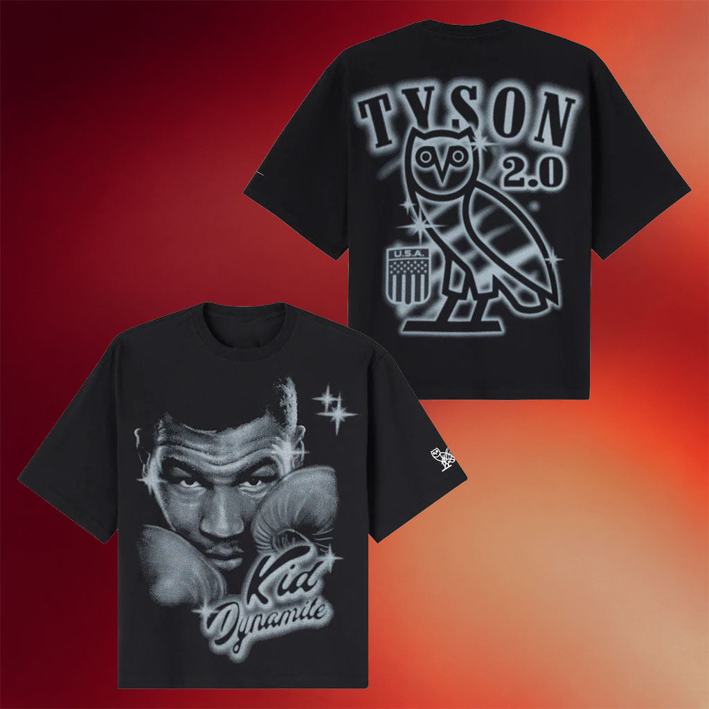 OVO Merch 2026 Tyson Airbrush T-Shirt Black Kid Dynamite Shirt Gifts For Brothers