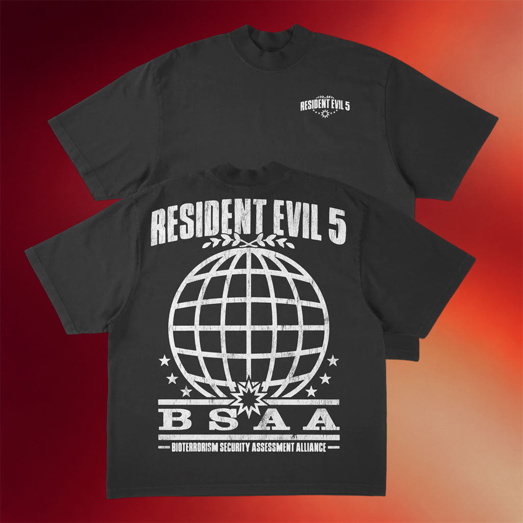 Prestige Merch Supply Resident Evil 5 BSAA T-Shirt Presents For Game Lovers