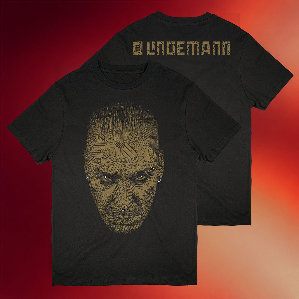 Rammstein Merch Tl T-Shirt Goldener Kopf Shirt Best Gifts For Dad