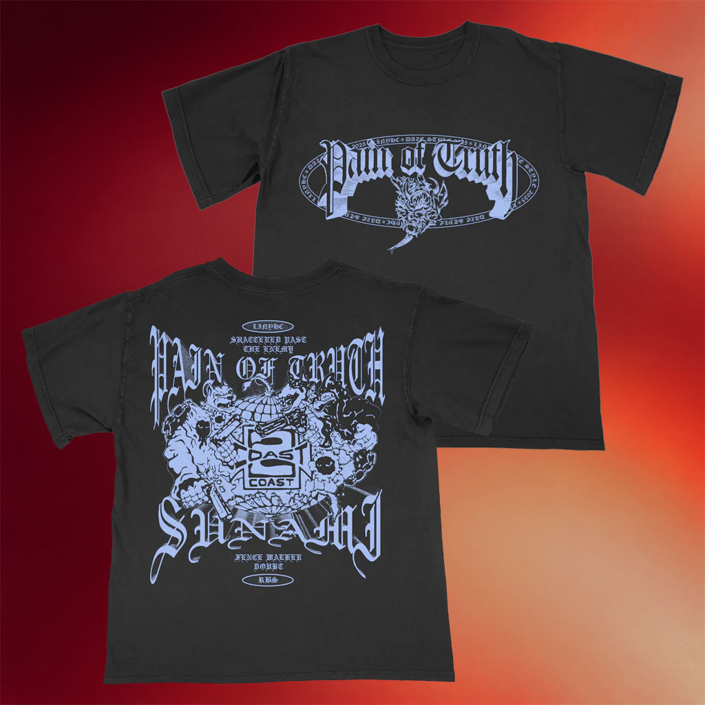 Pain Of Truth Merch 2026 Split T-Shirt Pain Of Truth Band Shirt Music Related Gifts For Guys