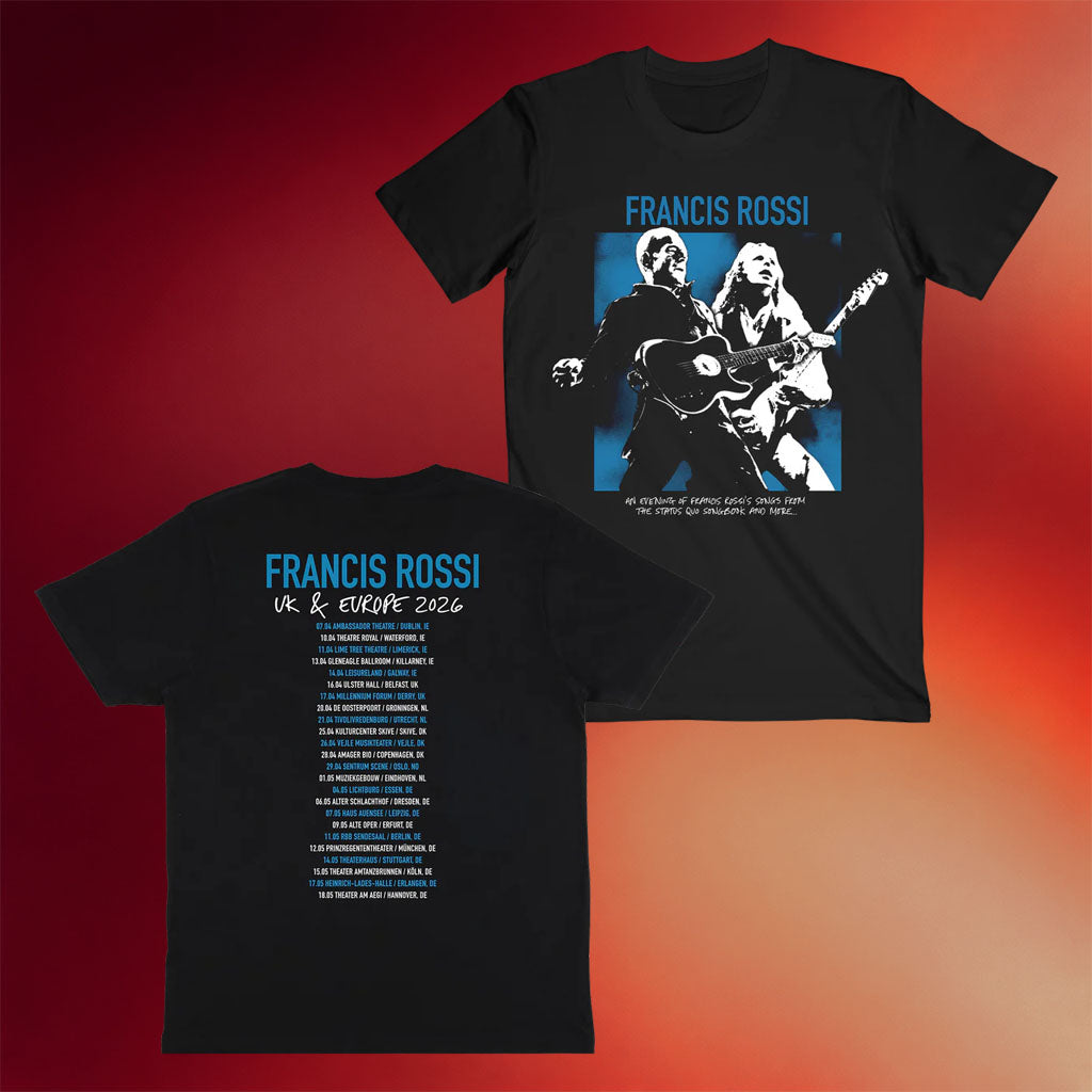 Status Quo Merch Francis Rossi 2026 Tour T-Shirt Best Gifts For Rock Band Fans