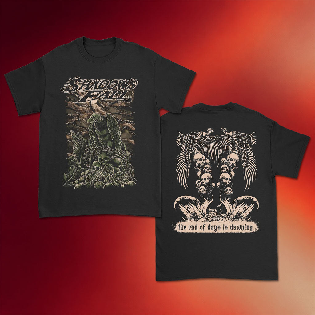 Shadows Fall Merch 2026 Wasteland T-Shirt The End Of Days Is Dawning Shirt Cool Gifts For Him