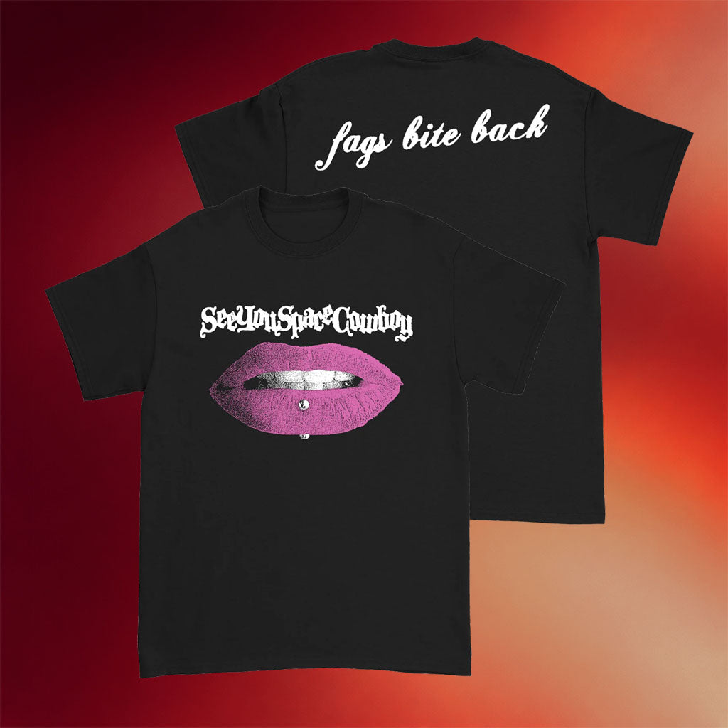 SeeYouSpaceCowboy Merch 2026 Bite Black T-Shirt Presents For Music Lovers