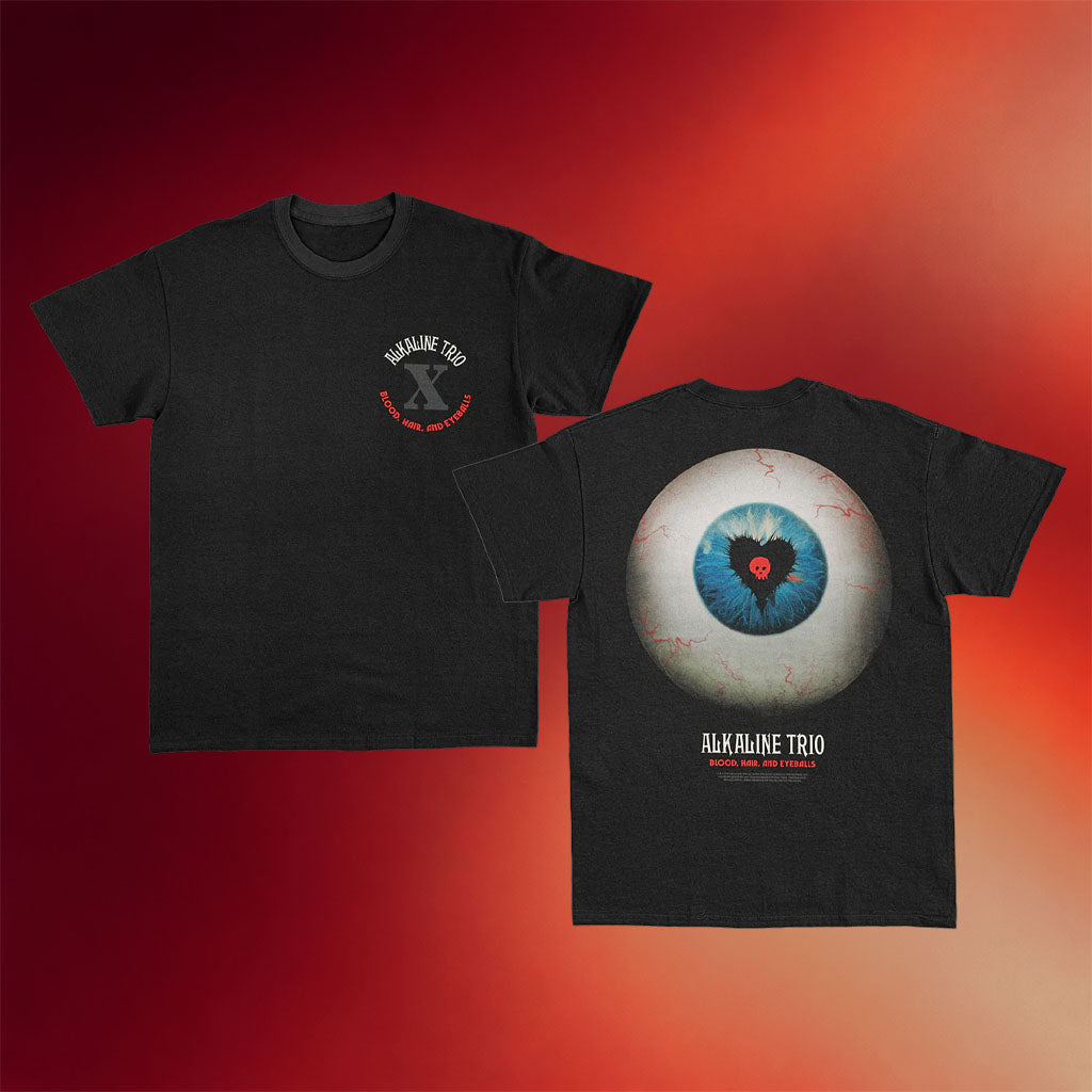 Rise Records Merch 2026 Alkaline Trio Eyeball Black T-Shirt Presents For Music Lovers