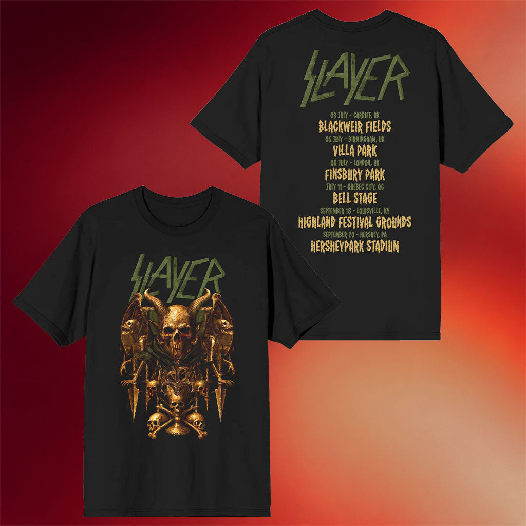 Slayer Merch Demoniac Summer 2025 Itin T-Shirt Slayer Shirt Presents For Music Lovers