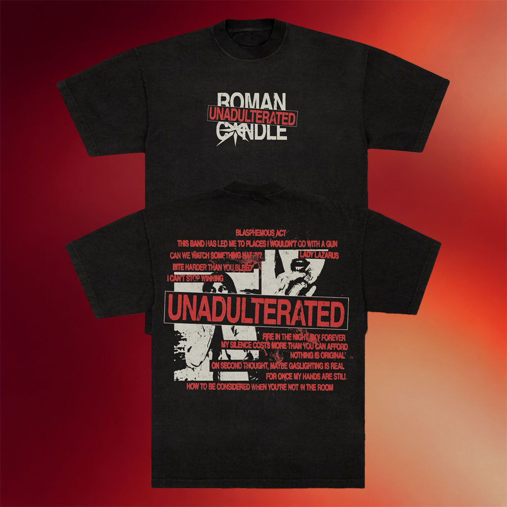 Roman Candle Merch 2026 Blasphemous Act T-Shirt Roman Candle Band Shirt Gifts For Rock Fans