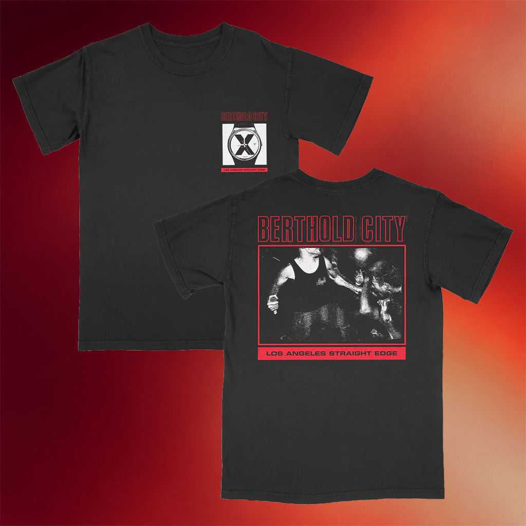 War Records Merch 2026 Berthold City Los Angeles Straight Edge T-Shirt Father_s Day Gifts