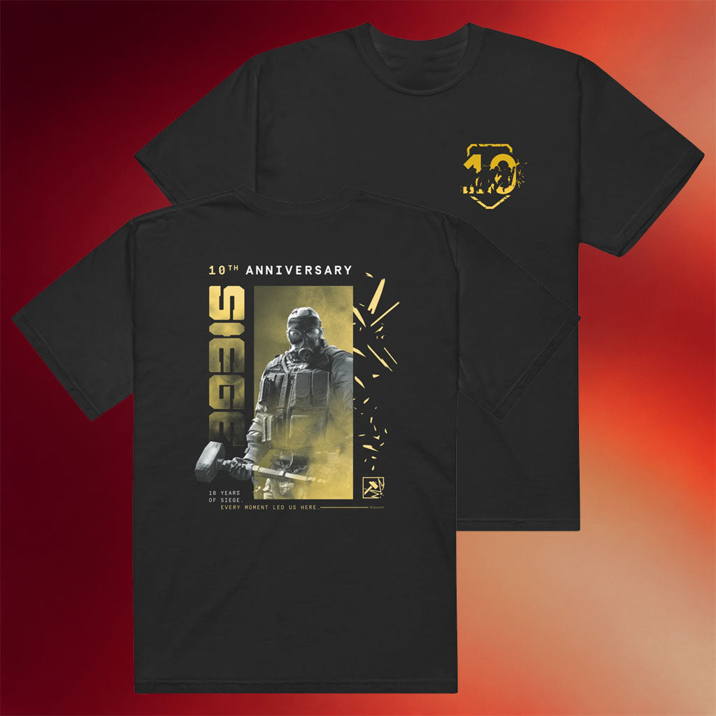 Tom Clancy_s Rainbow Six Siege Merch 2026 Six Siege 10th Anniversary Sledge T-Shirt Best Gifts