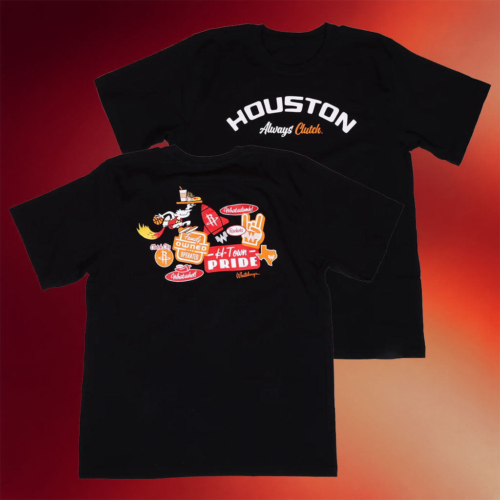 Whataburger Merch 2026 Houston Rockets x Whataburger Sticker T-Shirt Gifts For Husband