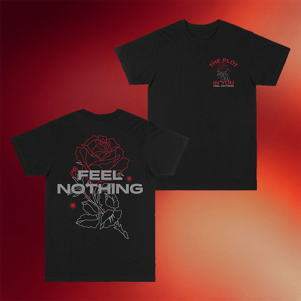 The Plot In You Merch 2026 Feel Nothing T-Shirt Black Best Gifts For Music Lovers