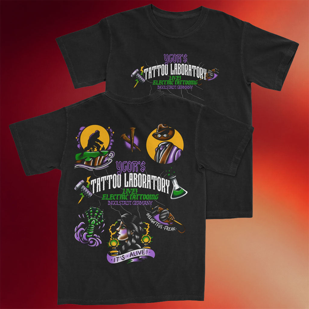 The Lost Bros Merch 2026 Ygor_s Tattoo Laboratory T-Shirt Best Gifts For Music Lovers
