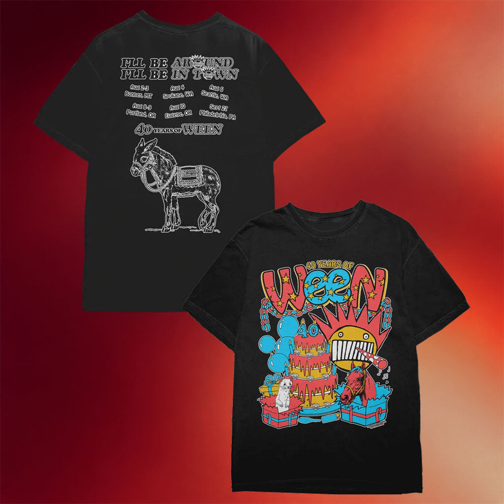 Ween Merch 40th Tour T-Shirt 40 Years Of Ween Shirt Best Gifts For Rock Band Fans