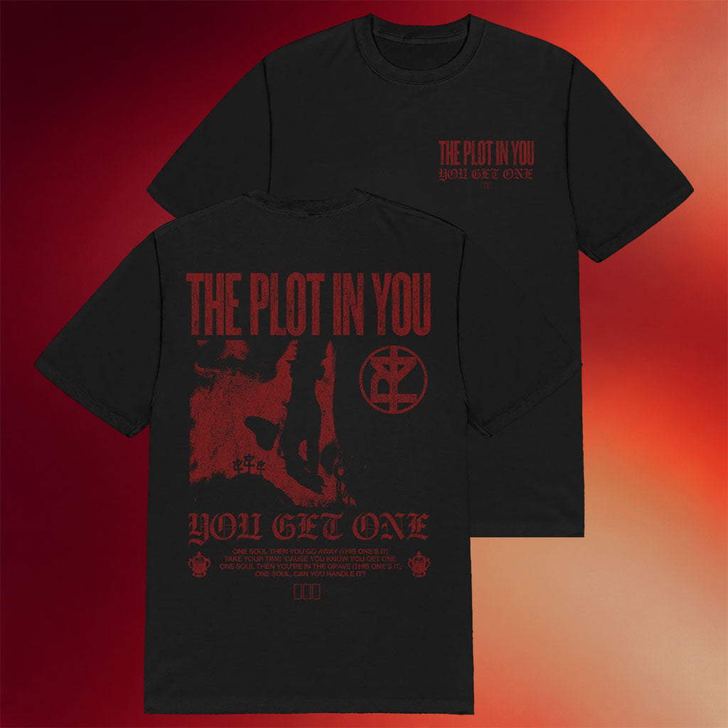The Plot In You Merch 2026 YGO Hand T-Shirt Black Best Gifts For Music Lovers