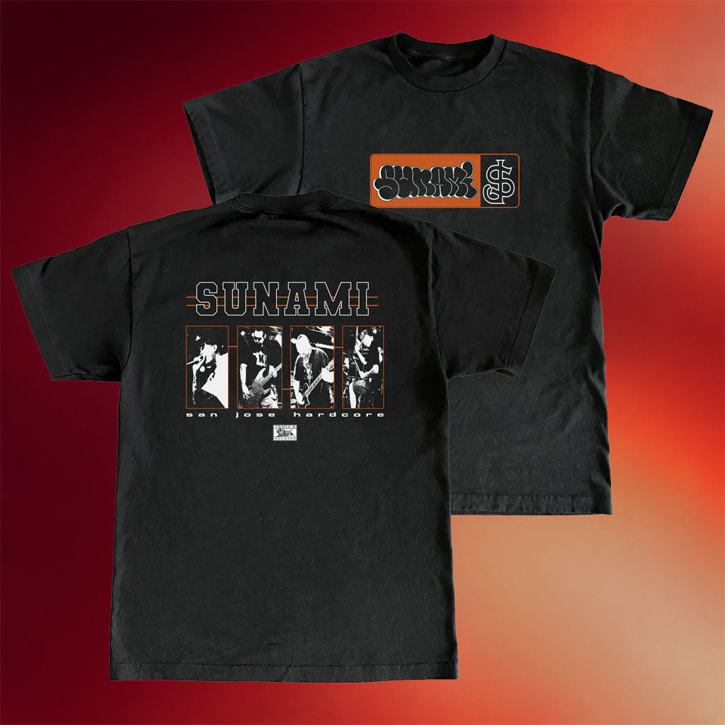 The Wrong Side Merch Sunami San Jose Hardcore Black T-Shirt Present For Him