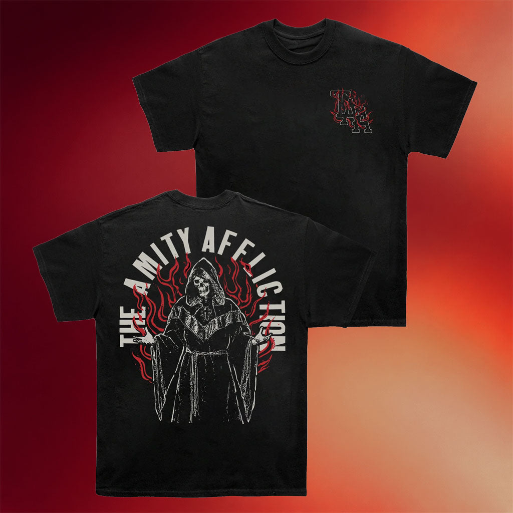 The Amity Affliction Merch Fire Reaper Black T-Shirt Gifts For Band Fans