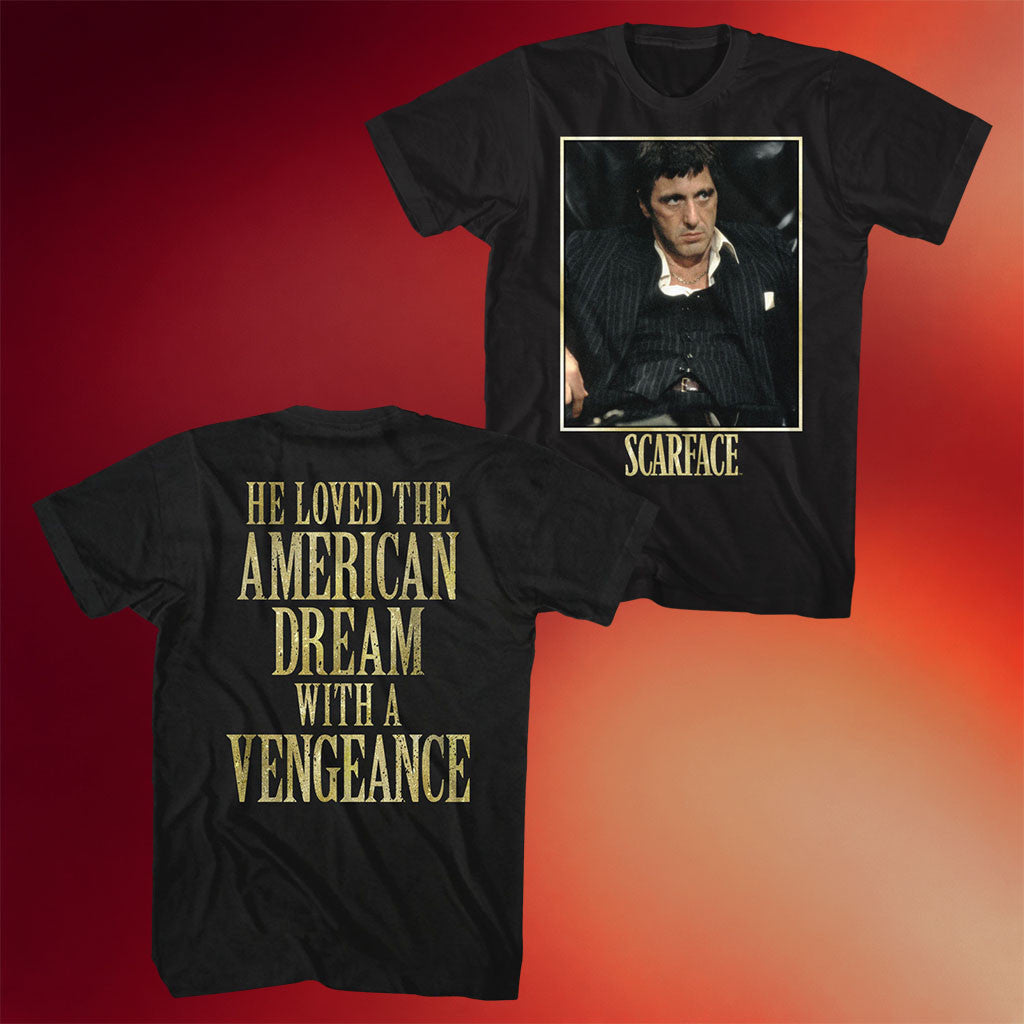 Tony Montana Shirt He Loved The American Dream Scarface T-Shirt Special Birthday Gifts For Dad