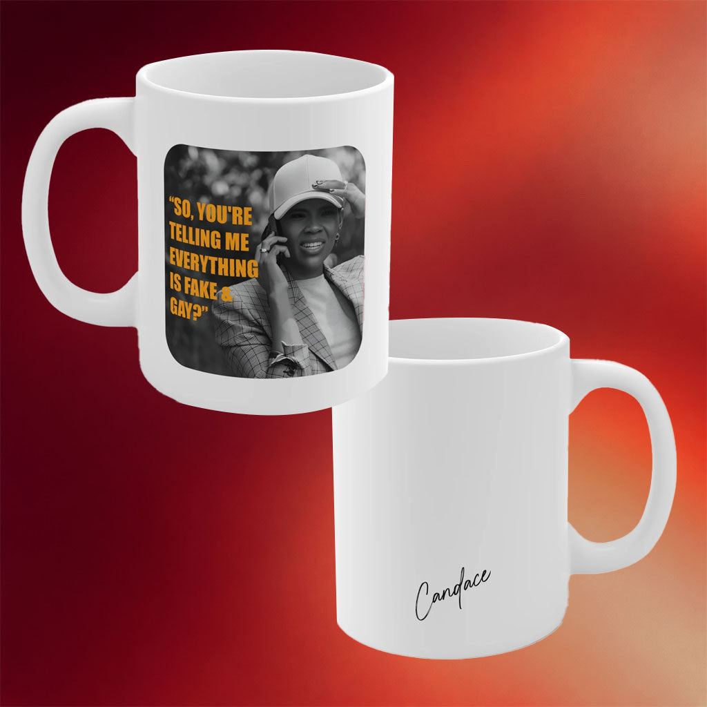Candace Owens Merch Fake And Gay Mug Candace Owens Mug Gift Ideas For Her