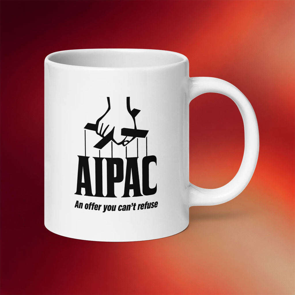 Tucker Carlson Merch 2026 AIPAC Mug An Offer You Can_t Refuse Coffee Cup Present For Brothers