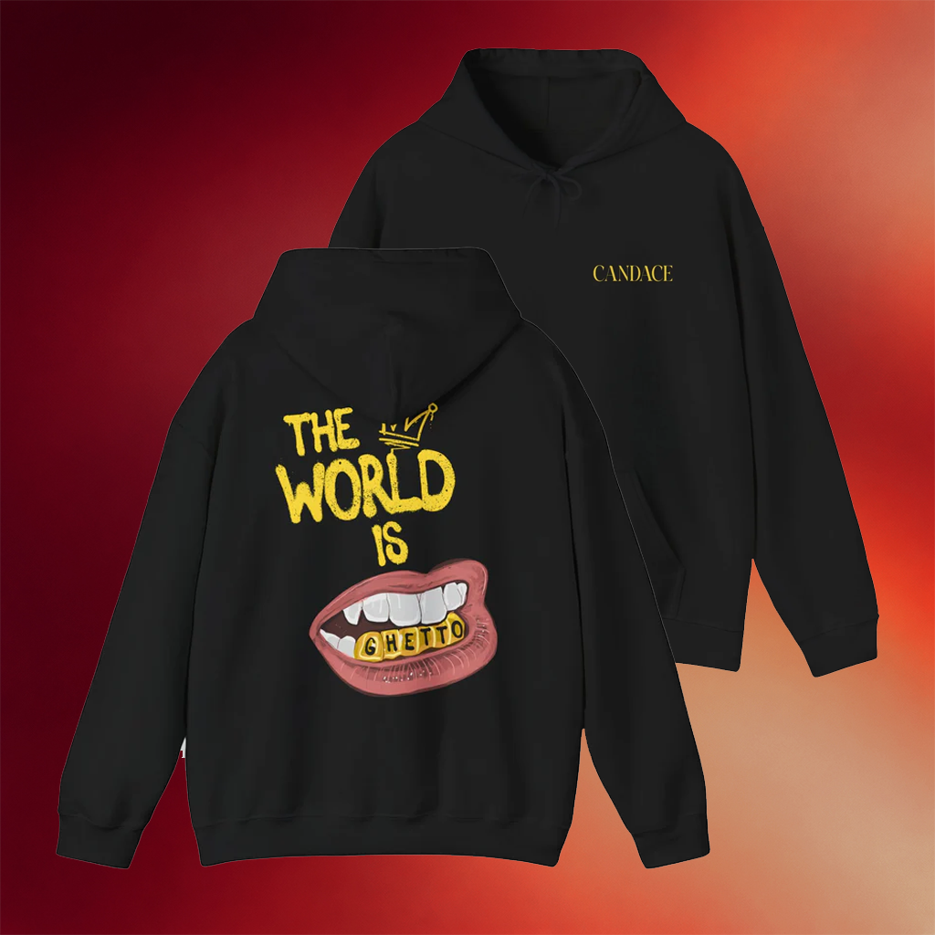 Candace Owens Merch The World Is Ghetto Hoodie Birthday Gift Ideas For Him