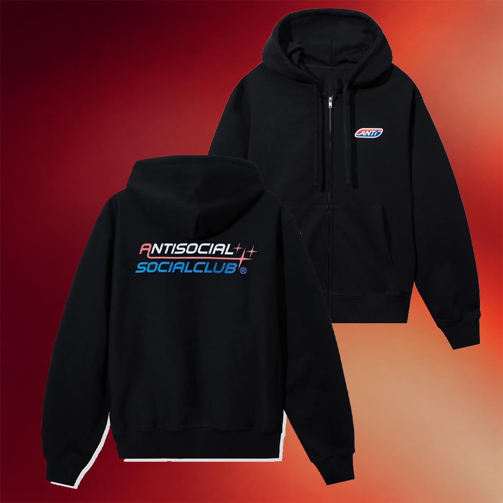 Anti Social Social Club Merch Racing Zip Hoodie Best Birthday Gift For Husband