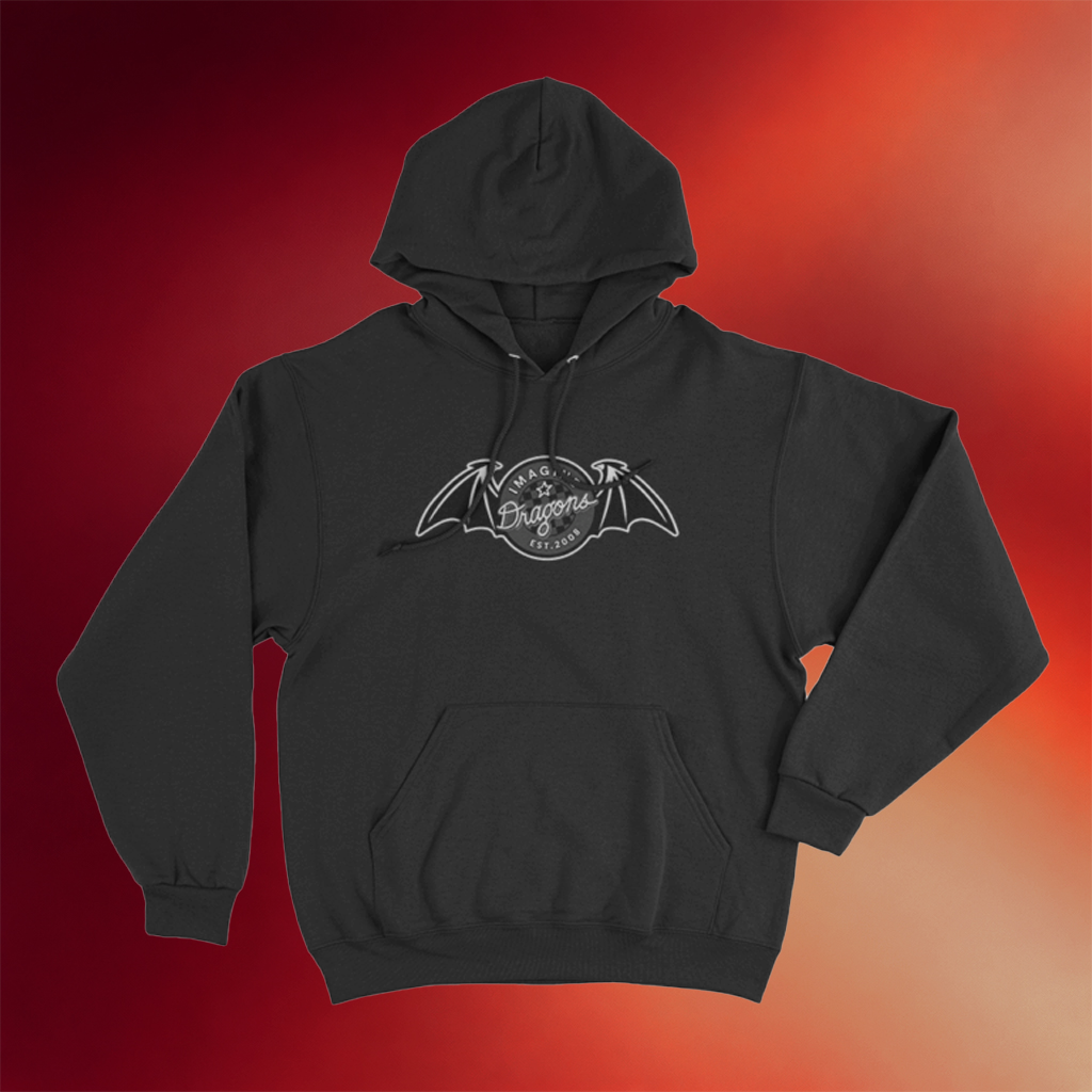 Imagine Dragons Merch Vintage Bat Badge Hoodie Gifts For Band Fans