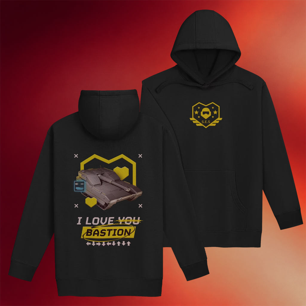 Super Earth Salute Merch SES I Love Bastion Hoodie Birthday Gift Ideas For Son