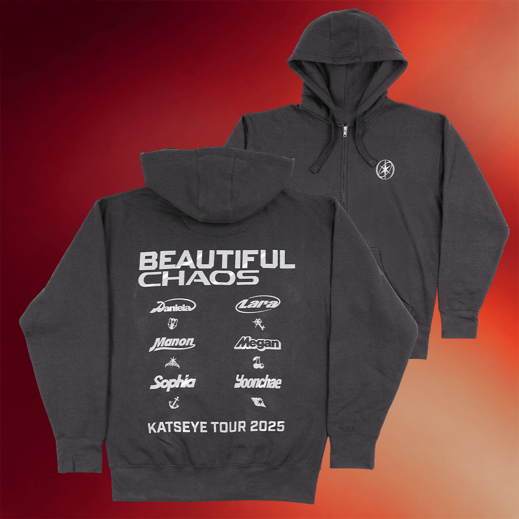 Katseye Merch Beautiful Chaos Zip Up Hoodie Katseye Tour 2025 Hoodie Gifts For Fans