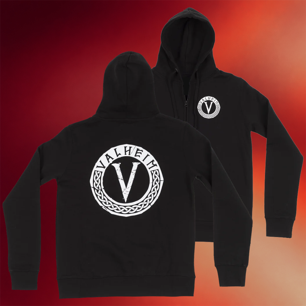 Valheim Merch Valheim Emblem Zipper Hoodie Birthday Gift For Him