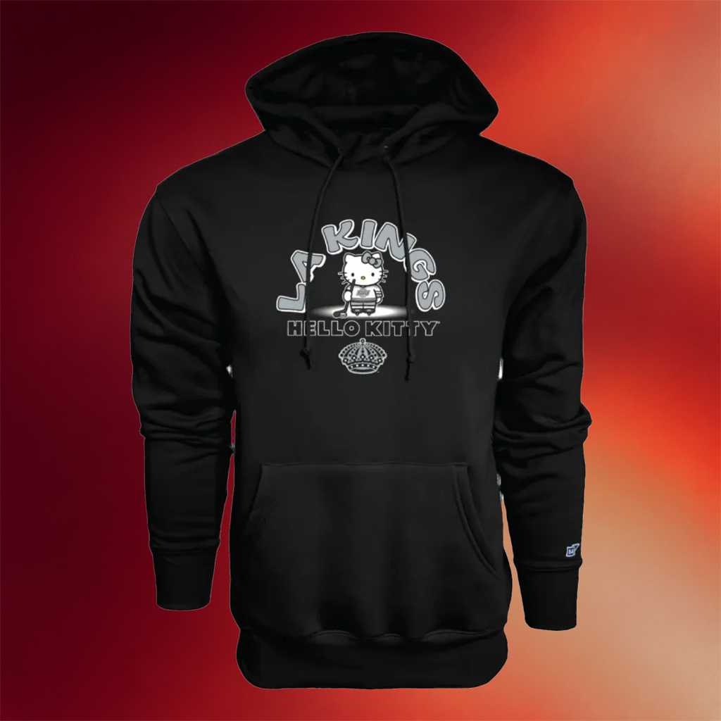 TEAM LA Merch LA Kings X Hello Kitty Hoodie Good Gifts For Hockey Fans
