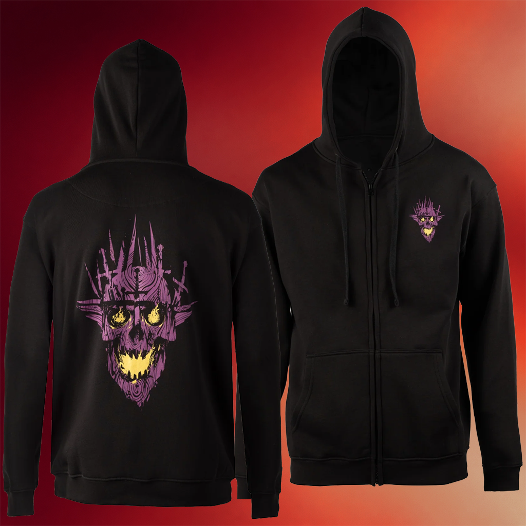Valheim Merch Yagluth Zip Hoodie Gift Ideas For Brother