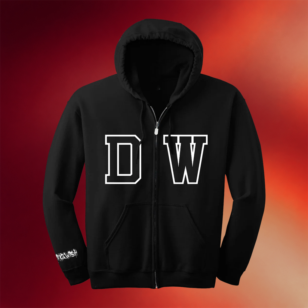 Dying Wish Merch Varsity Zip Up Hoodie Dying Wish Hoodie Gifts For Band Fans