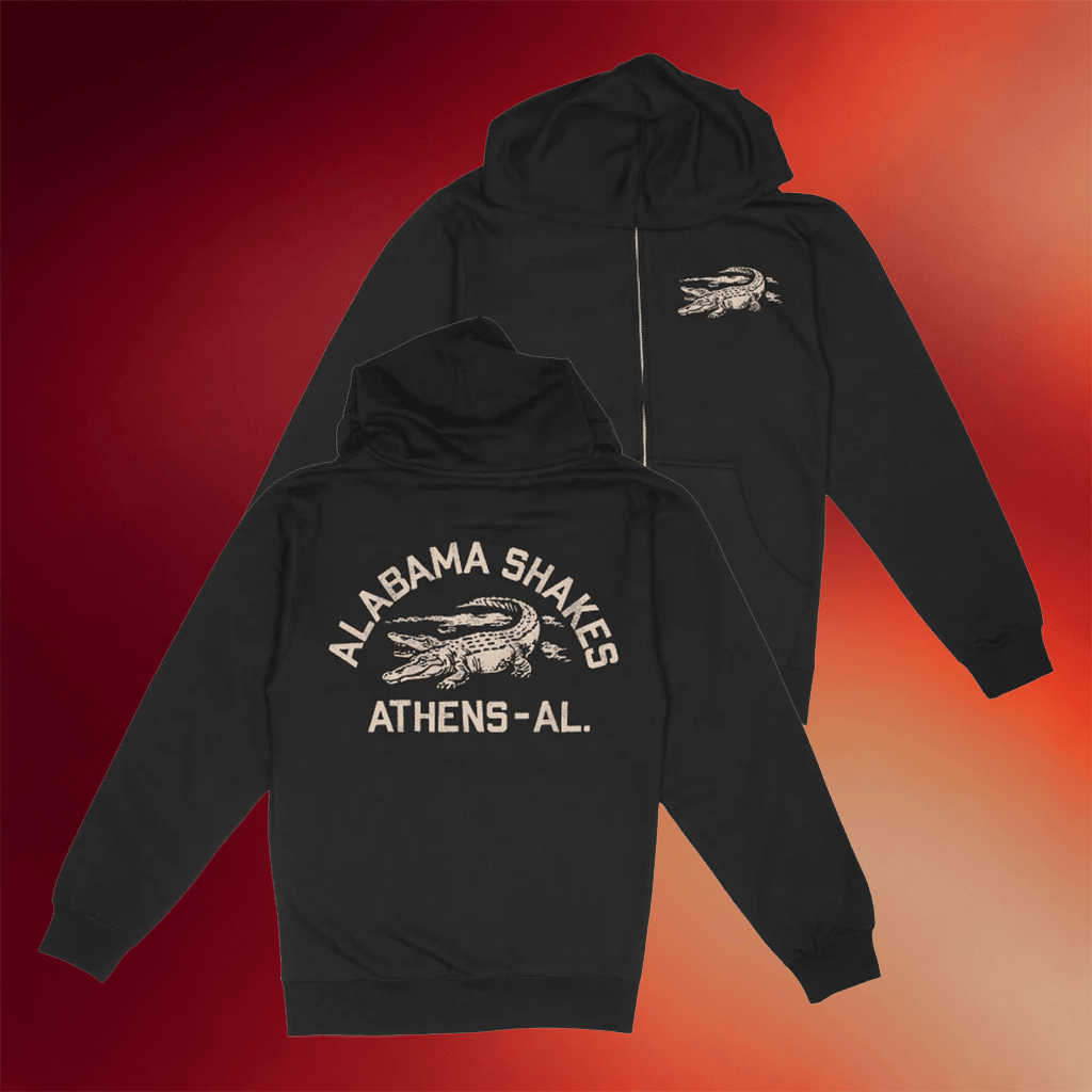 Alabama Shakes Merch 2026 Gator Zip Hoodie Presents For Rock Music Lovers