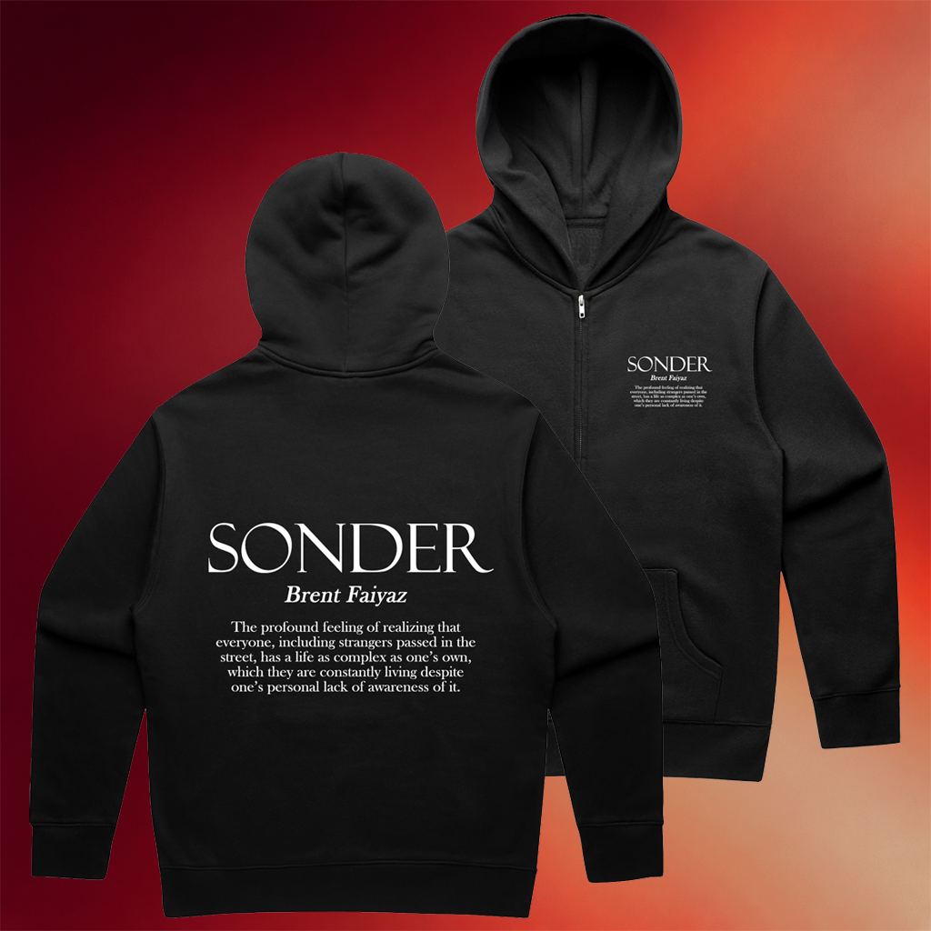 Brent Faiyaz Merch Brent Faiyaz Sonder Zip Up Hoodie Music Lover Gifts For Him