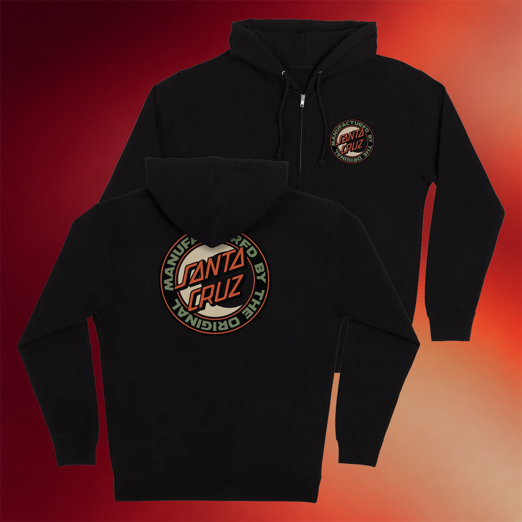 Santa Cruz Merch 2026 MFG Moon Dot Santa Cruz Zip Hoodie Best Gifts For Him
