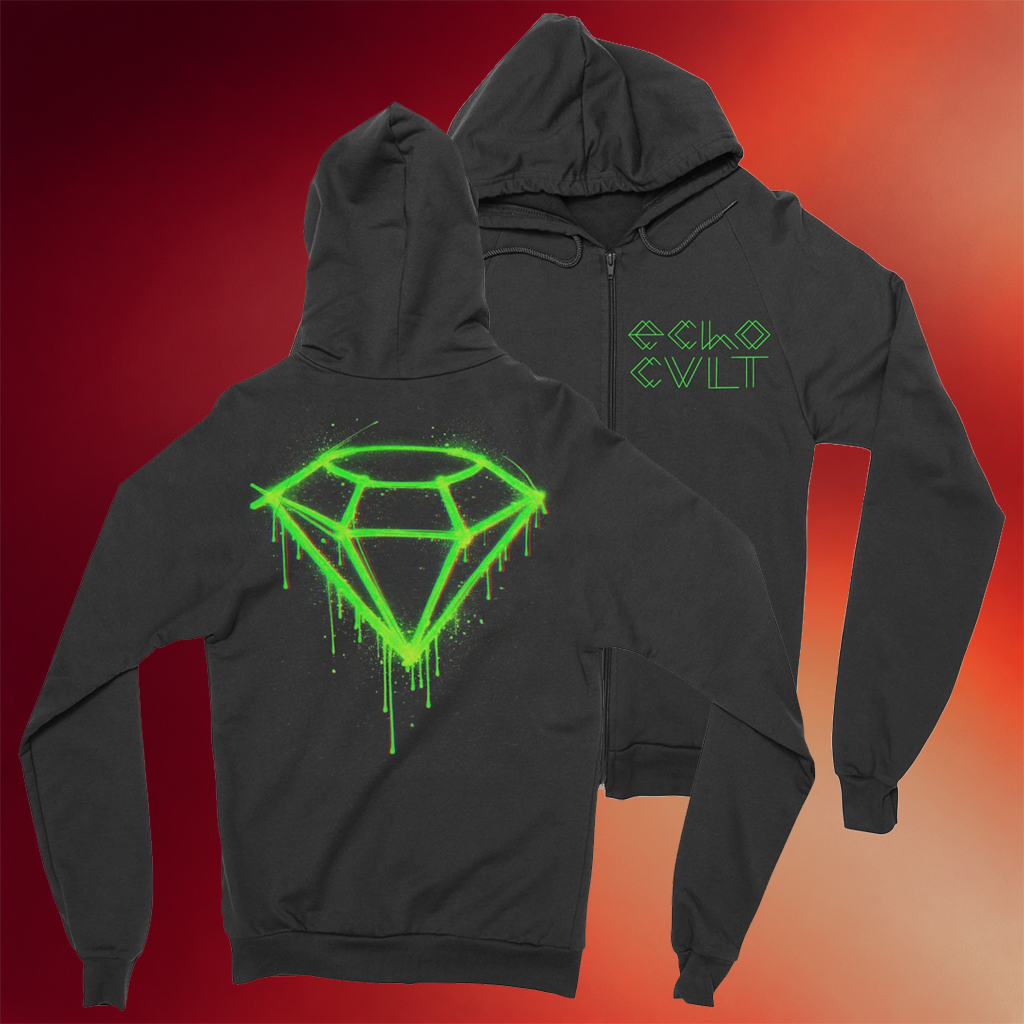 Night Shift Merch Echo CVLT Graffiti Zip Up Hoodie Birthday Presents For Boyfriend