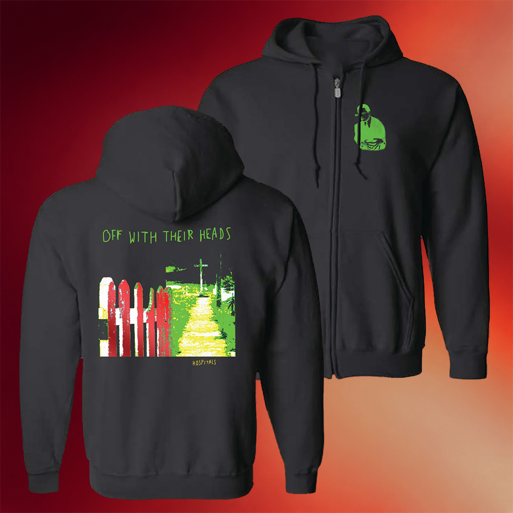 Anxious And Angry Merch 2026 Off With Their Heads Hospitals Zip Hoodie Gifts For Brother