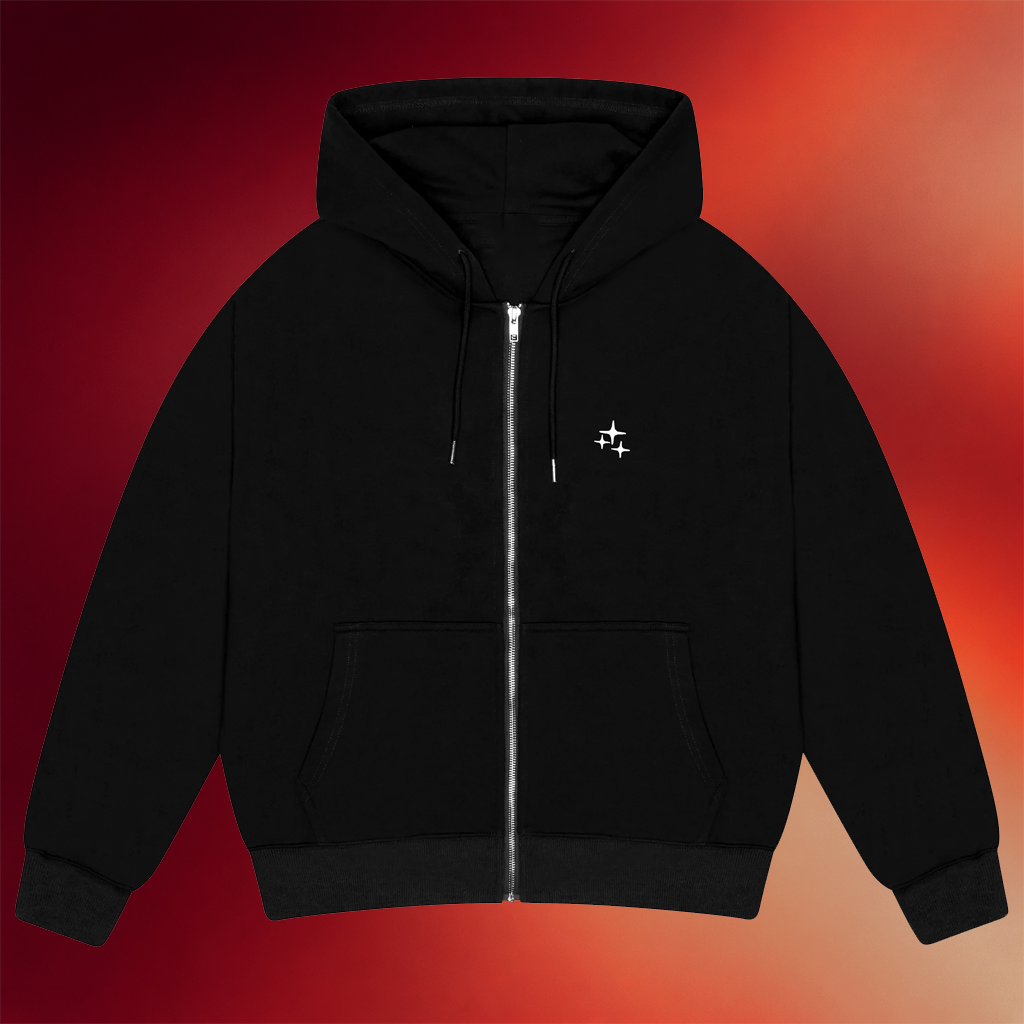 Drama Call Merch 2026 Black Star Zip Hoodie Best Birthday Gifts For Sisters