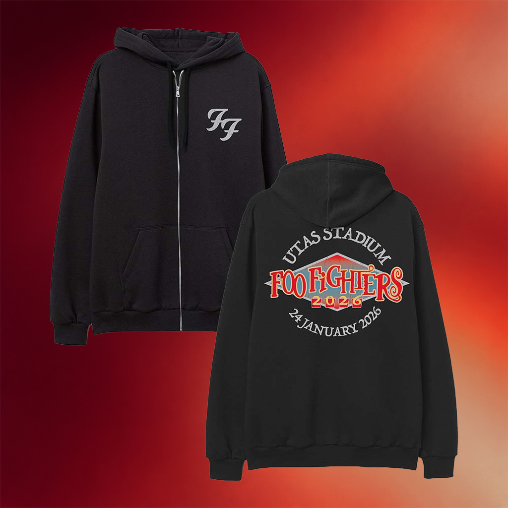 Foo Fighters Merch Utas Stadium Zip Hoodie Foo Fighters Hoodie Gifts For Rock Band Fans