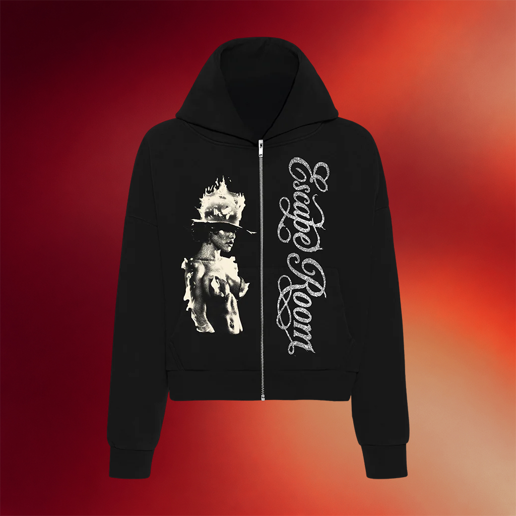 Def Jam Merch Tey’s Note Zip Hoodie Escape Room Black Hoodie Gifts For Sister