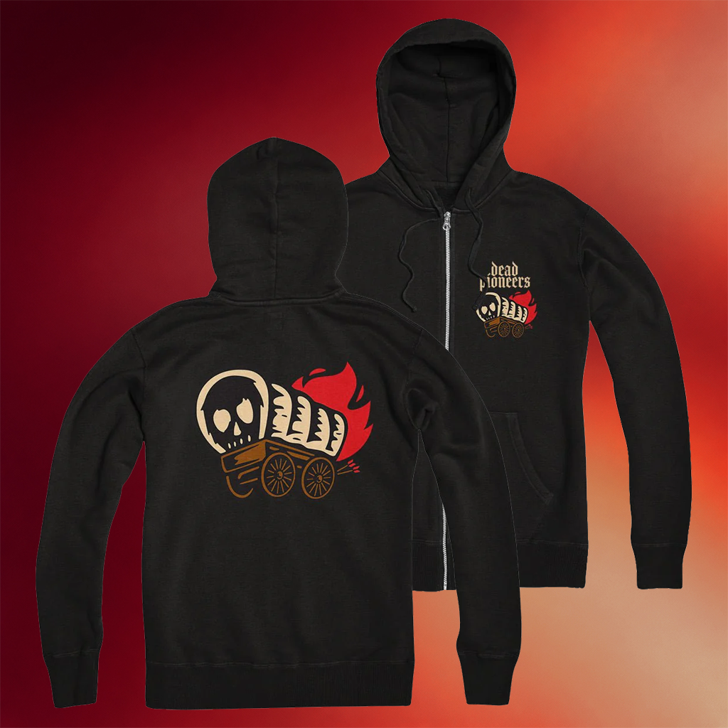 Evil Greed Merch 2026 Dead Pioneers Wagon Zipper Hoodie Birthday Present For Husband