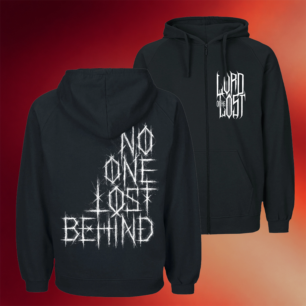 Lord Of The Lost Merch No One Lost Behind Zip Hoodie Presents For Rock Lovers